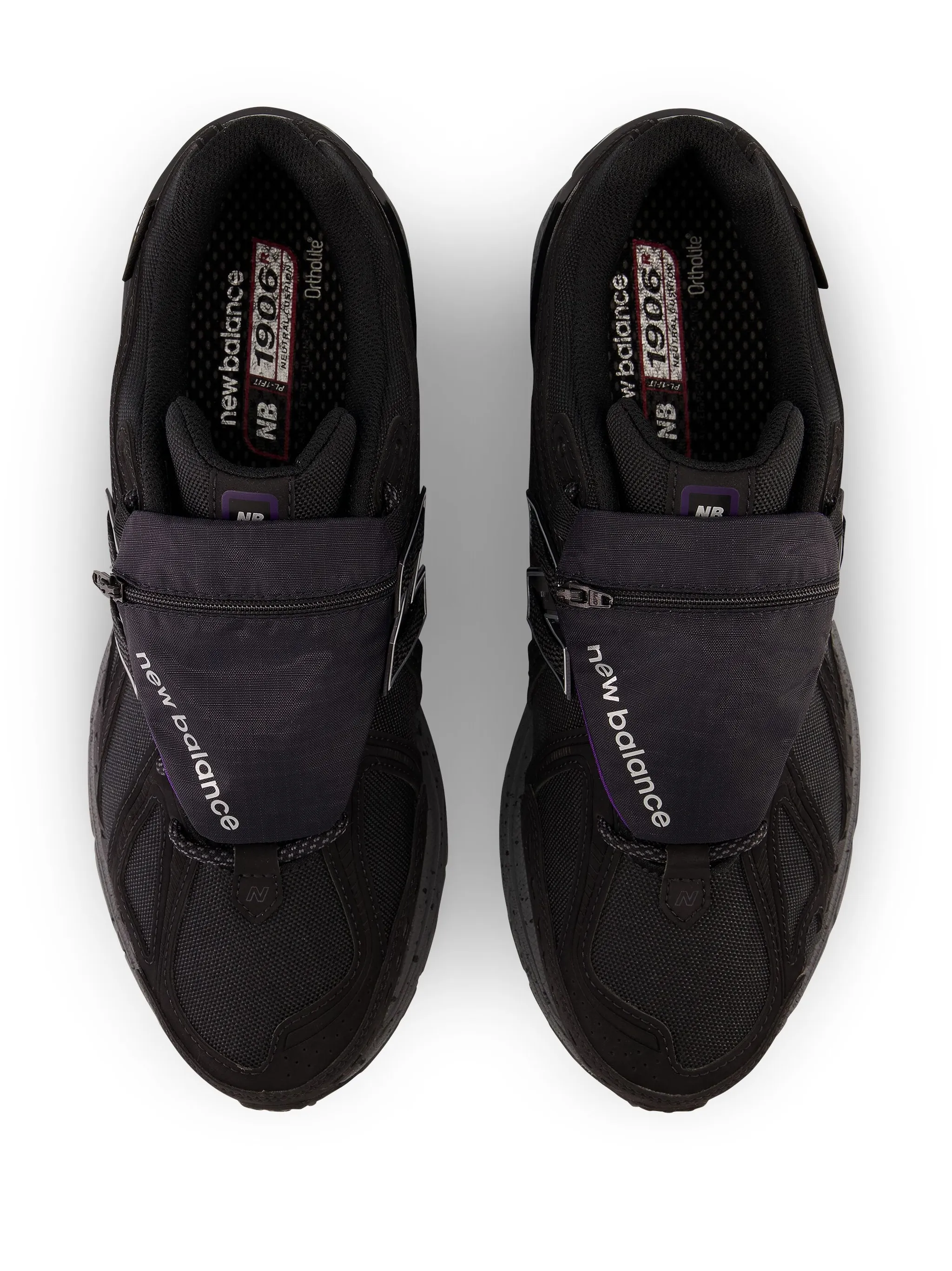 Кроссовки 1906 на шнуровке New Balance, черный — фото 4