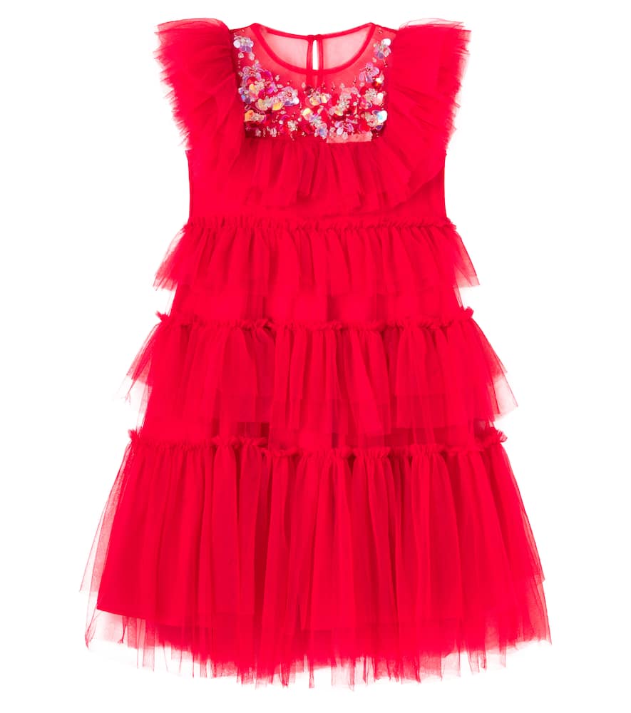 

Платье Rana с отделкой из ярусного тюля Tutu Du Monde, Red Velvet