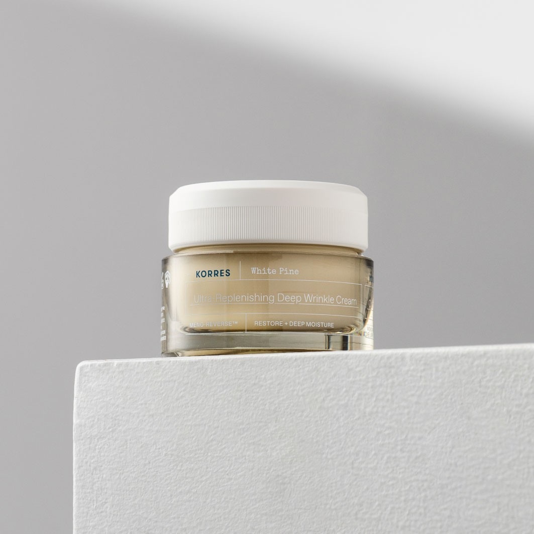 Крем для лица Korres — White pine meno reverse ultra-replenishing deep wrinkle cream , объем, 40 мл — фото 4