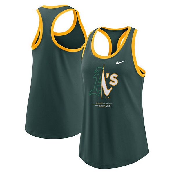 

Женский зеленый топ Oakland Athletics Tech Nike
