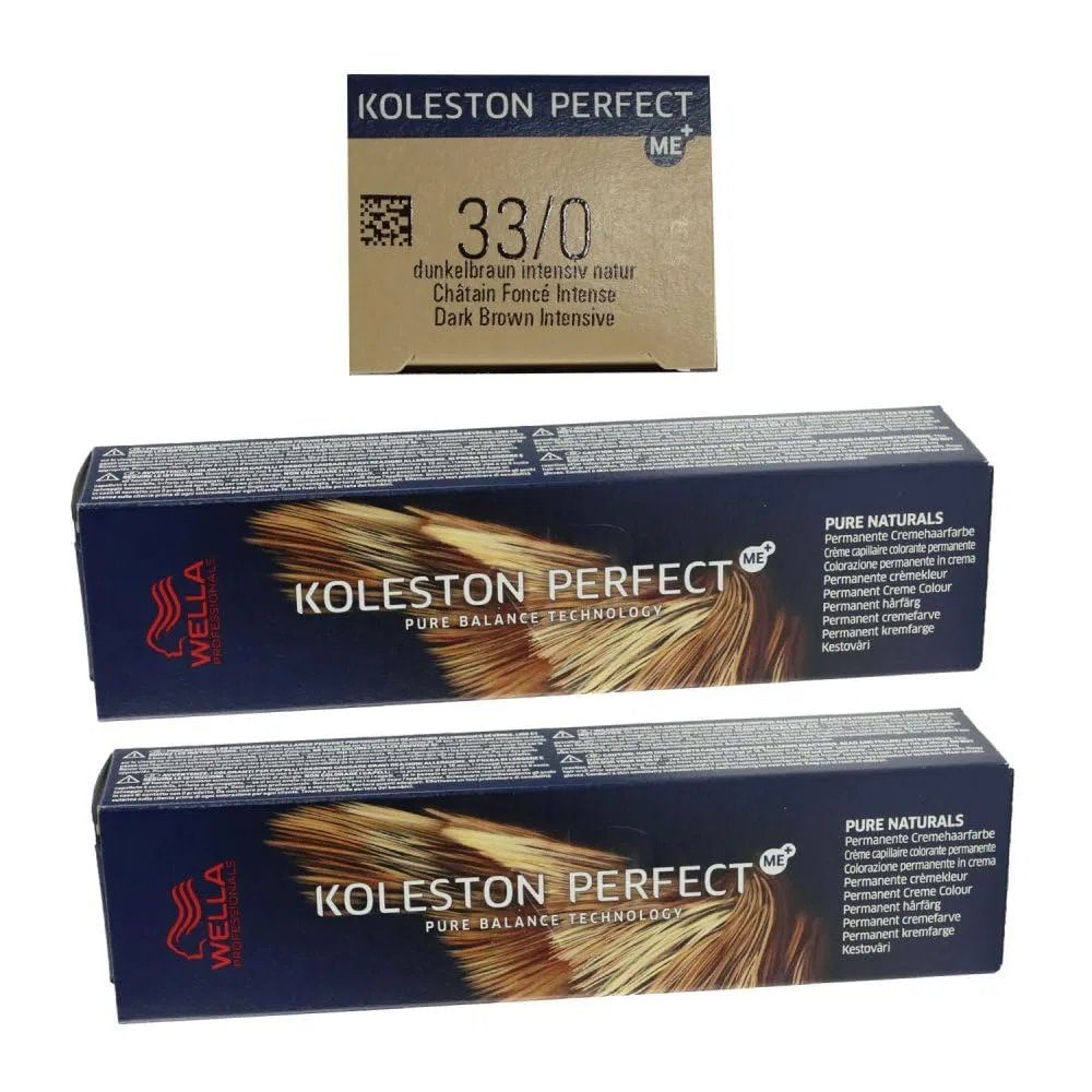 Краска для волос Wella Koleston Perfect Me+ Pure Naturals 33/0 Intense Dark Brown 60 мл Wella