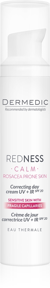 

Корректирующий крем для снятия покраснений для чувствительной и покрасневшей кожи Dermedic, spf 20+ 40 мл