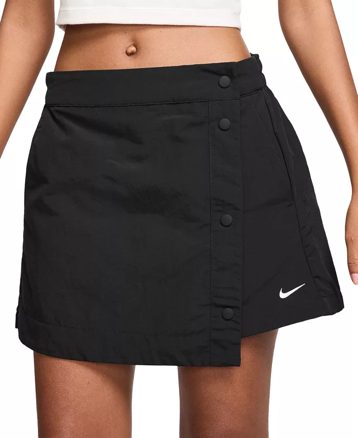 

Женские спортивные шорты-юбка Essential Mid-Rise Woven Nike, черный