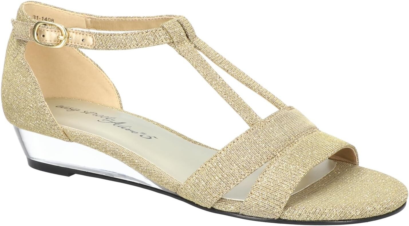 Туфли Easy Street Alora, цвет Gold Glitter Metallic