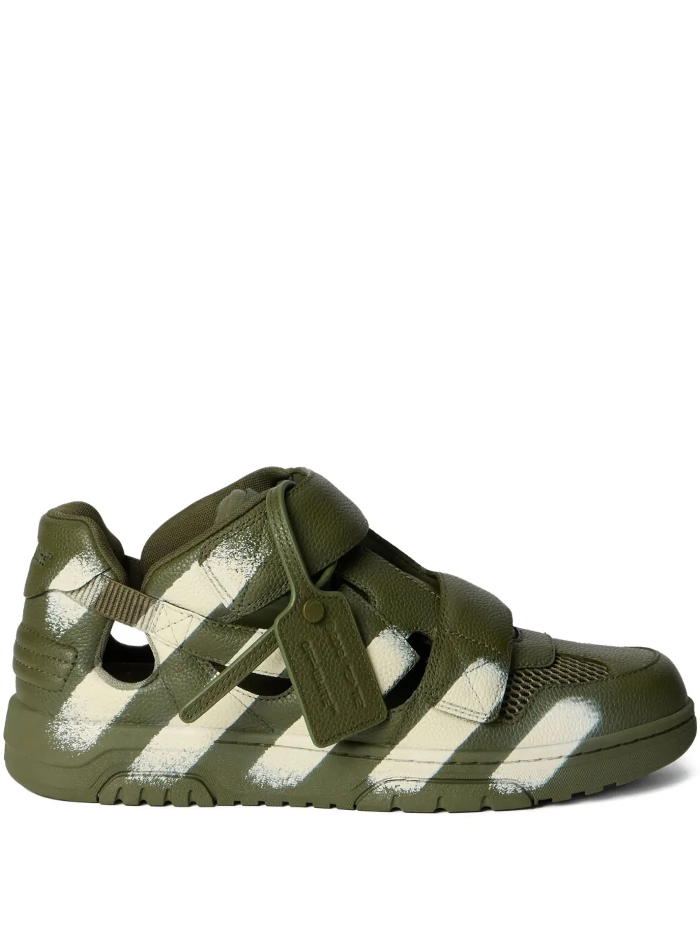 

Кроссовки Out Of Office с принтом в полоску Off-White, зеленый