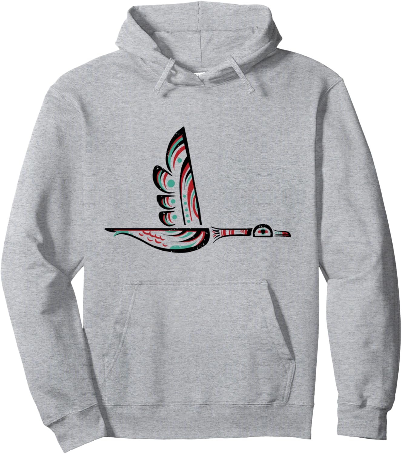 

Худи с изображением гуся, символа индейского зодиака Ingenius Native American Zodiac Astrology, серый