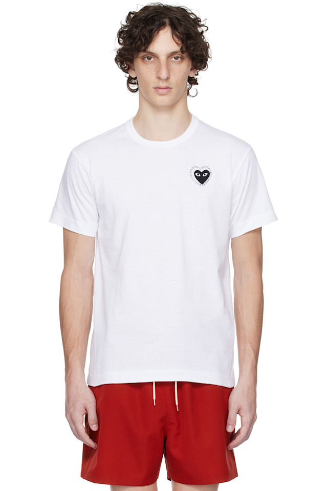 

Футболка Metalstone с принтом сердца Comme Des Garçons Play, мультиколор