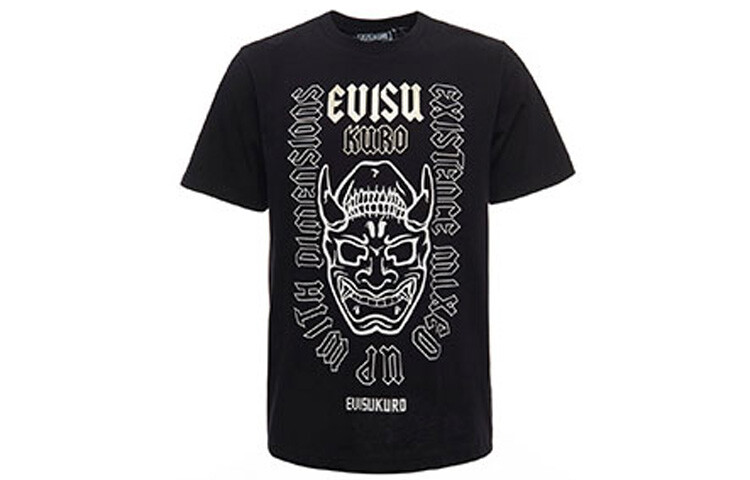 

Футболка мужская черная Evisu, черный