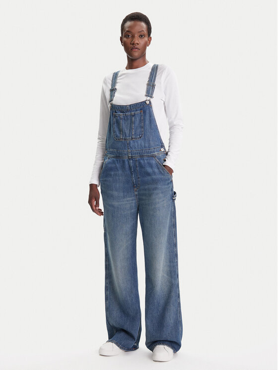 

Комбинезон с лямками straight fit Classic DW0DW20529 Tommy Jeans, синий