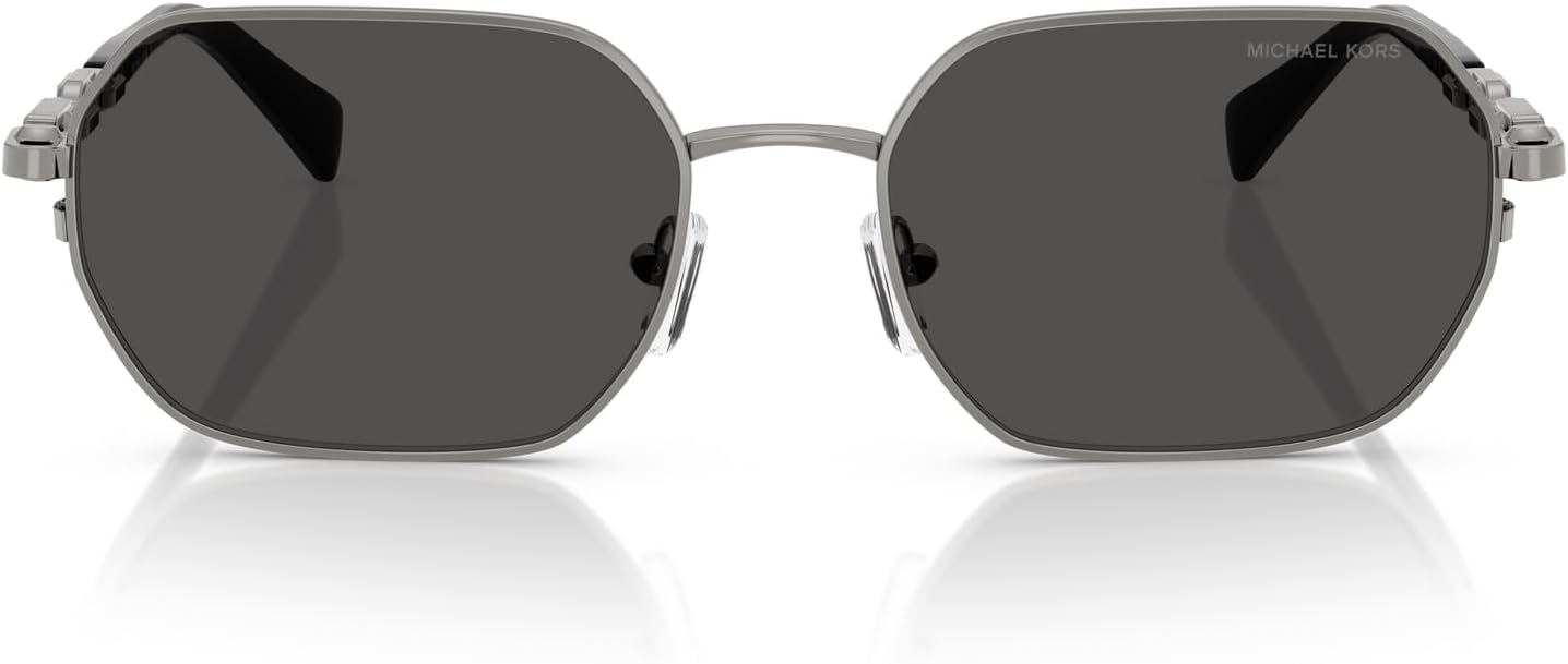 

Michael Kors женские солнцезащитные очки Mk1165 Saint Martin Square, Gunmetal Shiny/Dark Grey Solid