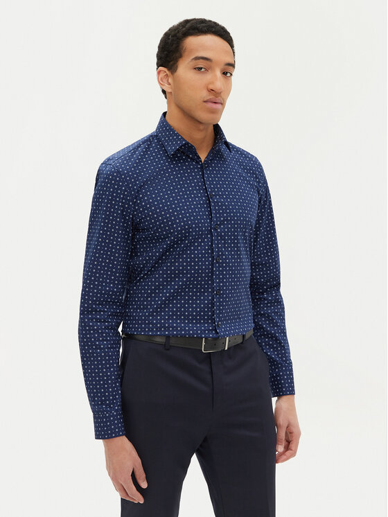 

Рубашка облегающего кроя K10K114313 Calvin Klein, синий