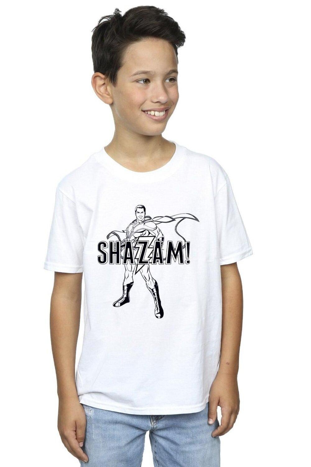 

Футболка с контуром Shazam DC Comics, белый