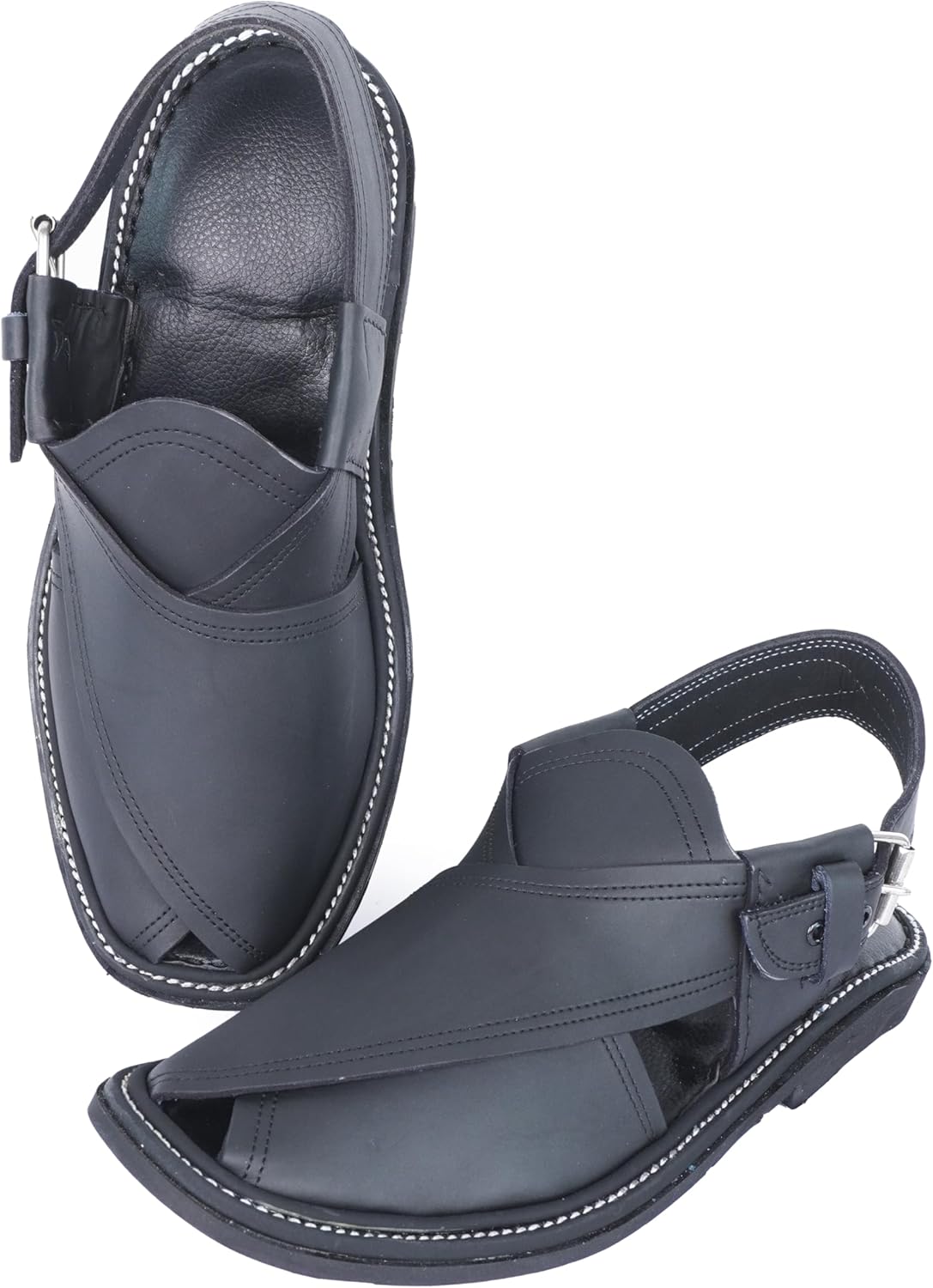 

III-Fashions Мужские повседневные коричневые сандалии для улицы - Летние шлепанцы 100 натуральная кожа - Удобная обувь для прогулок и путешествий