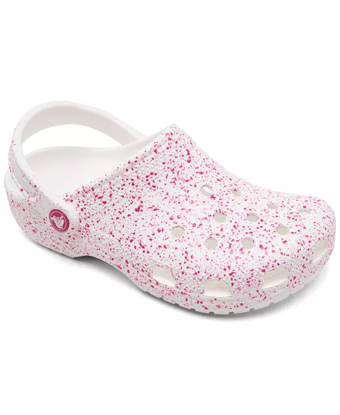 

Классические кроксы с эффектом брызг краски для подростков от Finish Line Crocs, мультиколор