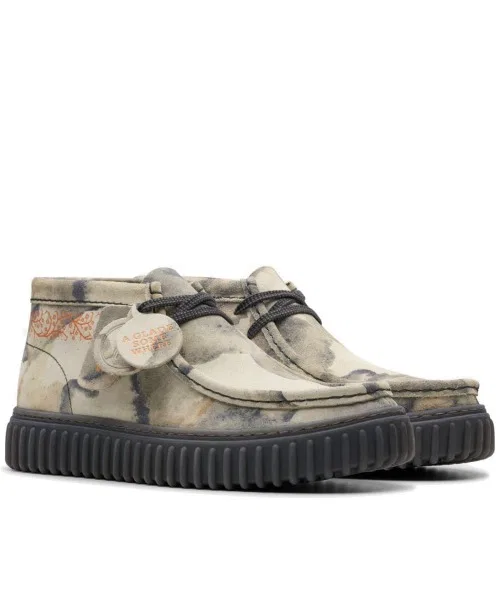 Мужские мокасины Clarks Torhill Tor камуфляжные белые
