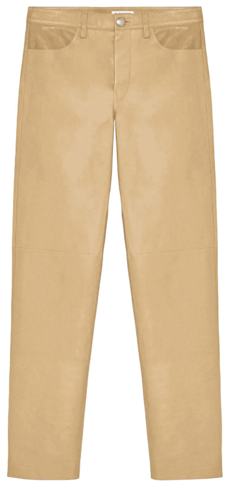 

Брюки Jil Sander Leather Trousers 'Beaver', желтый