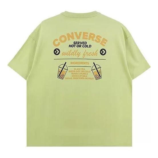 

Футболка loose fit tea tee 'green' Converse, зеленый