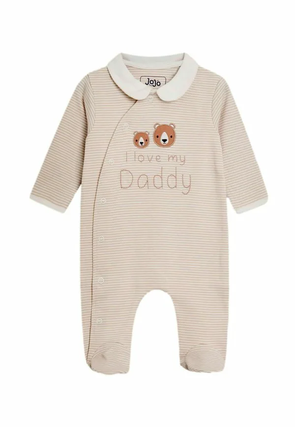 Комбинезон для сна "я люблю своего папу" стандартного кроя Jojo Maman Bébé, Neutral Stripe
