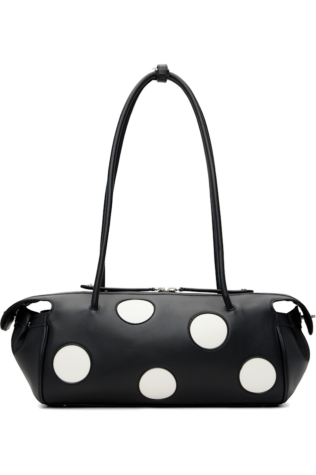 

Сумка с изображением корги в горошек Open Yy, черный