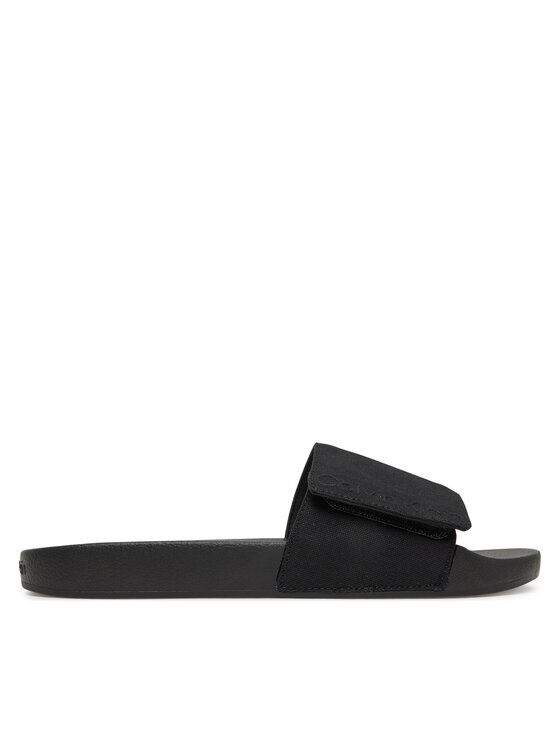 

Мюли Adj Pool Slide Canvas Logo HM0HM01749 Calvin Klein, черный