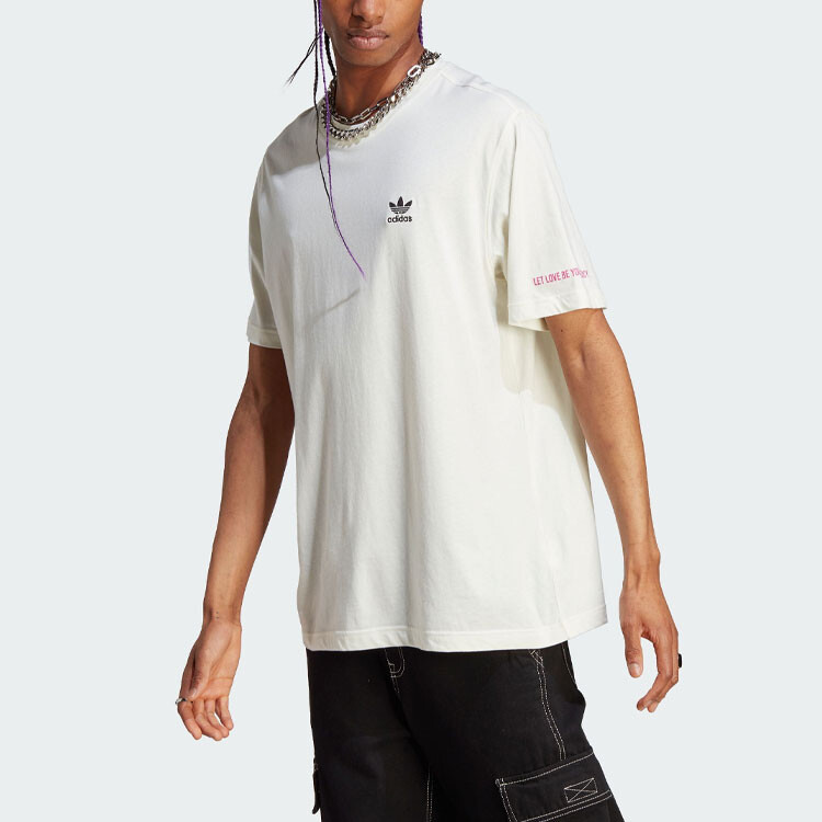 RM Футболка мужская Off White Adidas Originals, цвет Jade White — фото 2