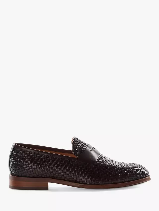 

Лоферы Dune Saharas Leather Penny, цвет dark brown