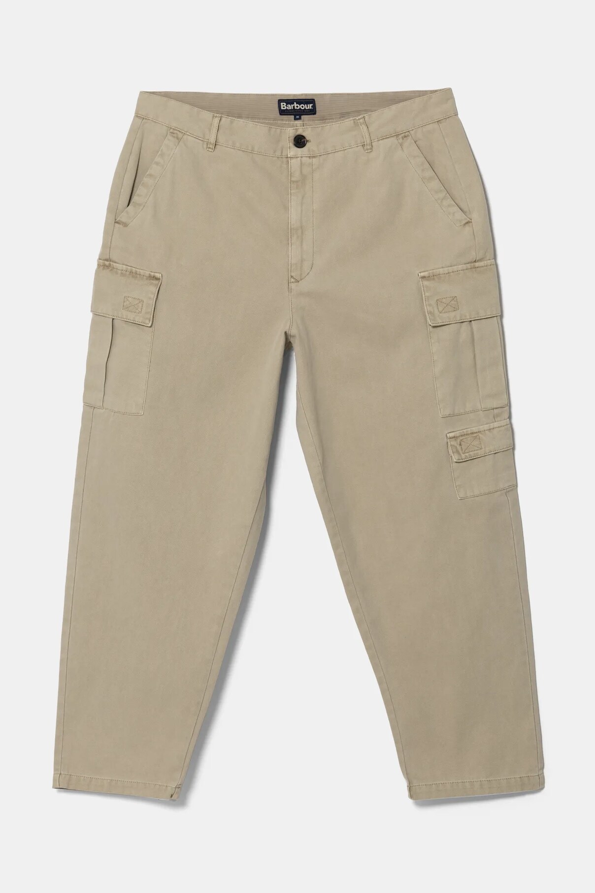 

Хлопковые брюки Barbour, бежевый