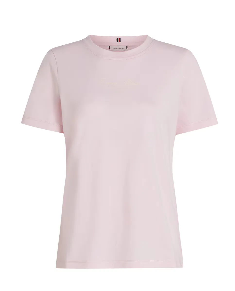 

Женская футболка с коротким рукавом классического кроя Tommy Hilfiger, цвет Rosa claro