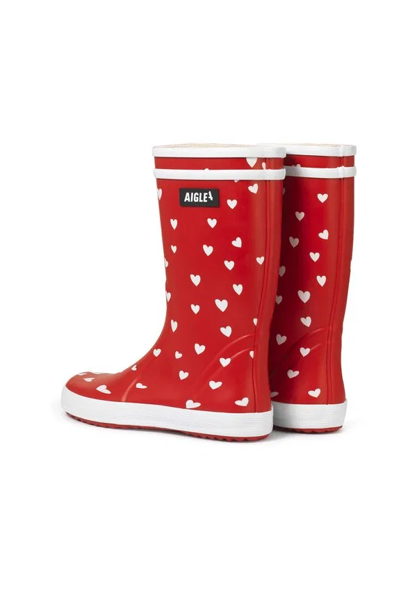 Резиновые сапоги lolly pop play Aigle, Red — фото 3