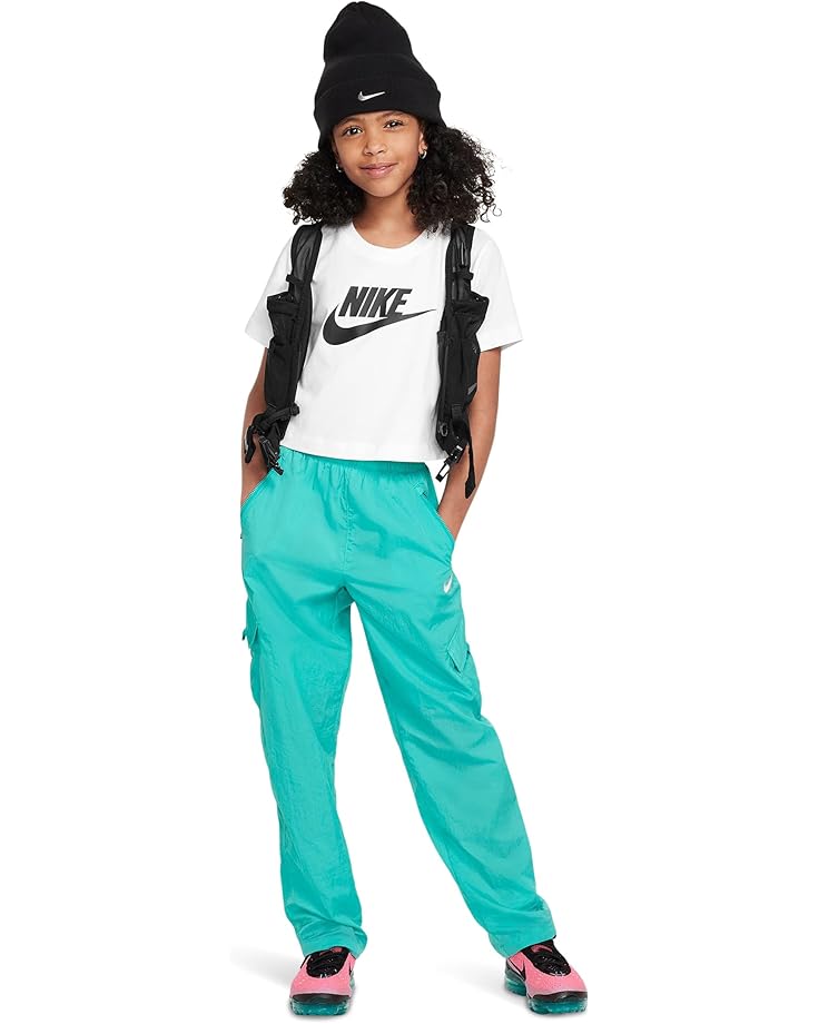 Футболка Nike Kids Tee Crop Futura HBR, белый — фото 4