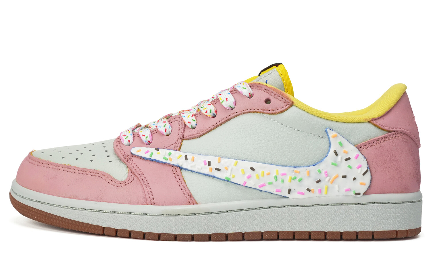 

Баскетбольные кроссовки Air 1 Vintage Unisex Low-Go Pink/White Yellow Jordan