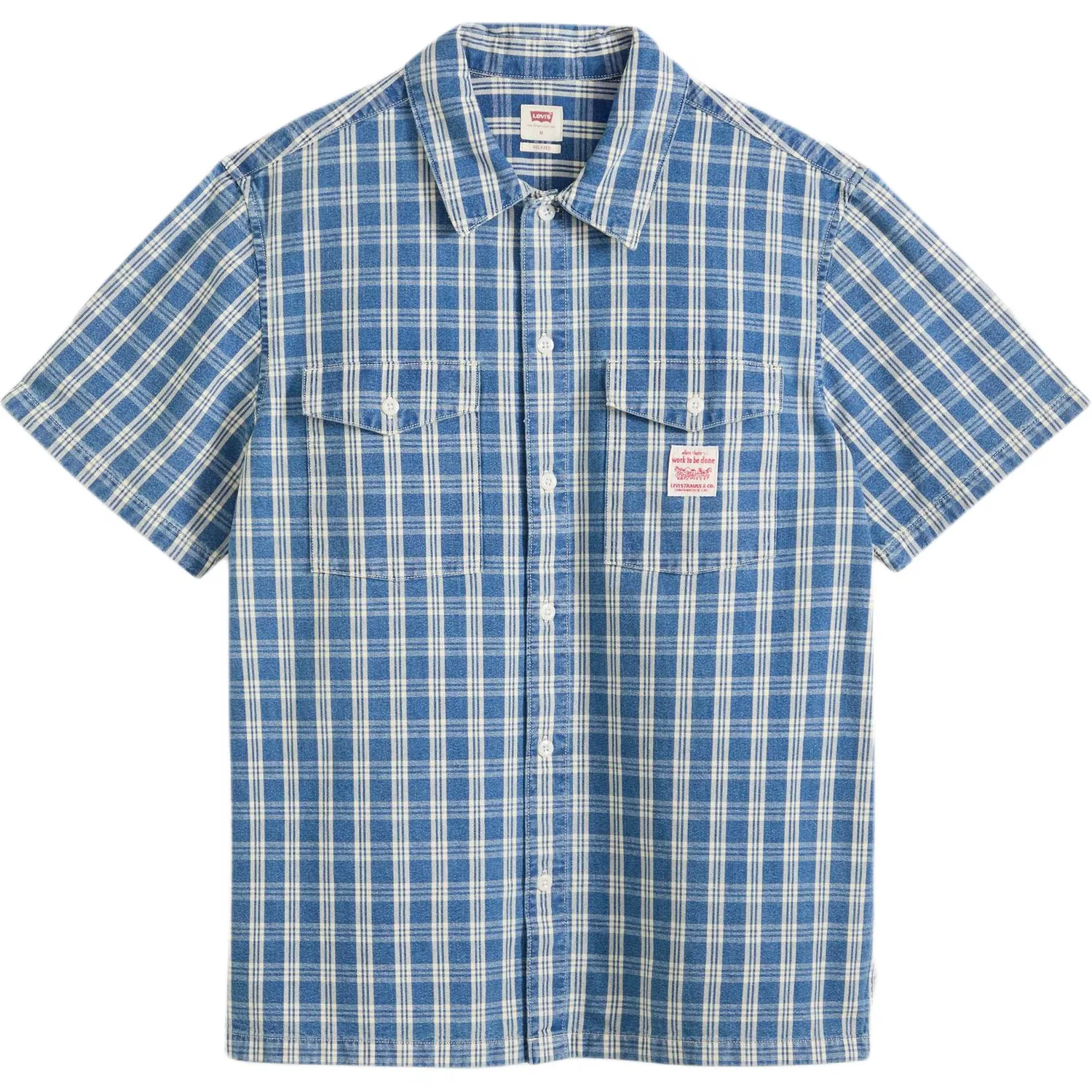 Рубашка мужская синяя Moderate Workwear Levis, Blue
