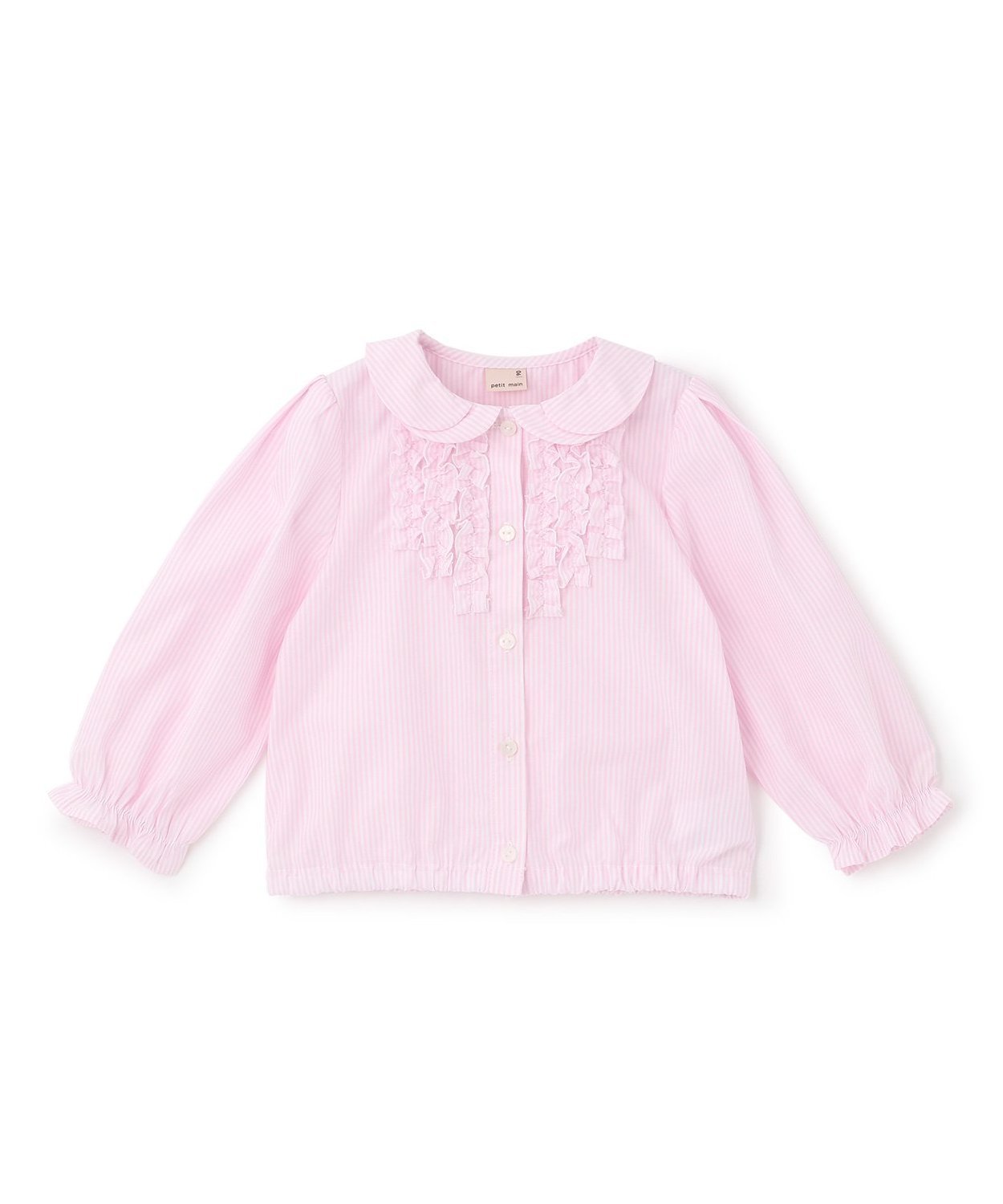 Мини-блузка с оборками Petit main, Pink