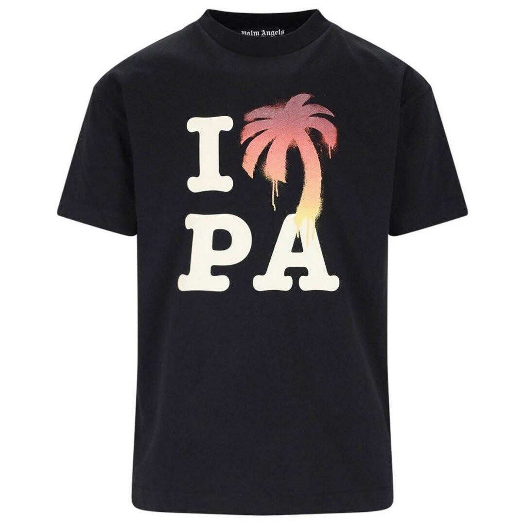 

Черная футболка с логотипом I Love PA Palm Angels, черный