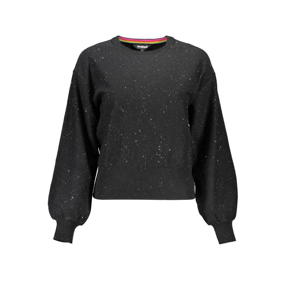 

Черный женский свитер из полиэстера Desigual