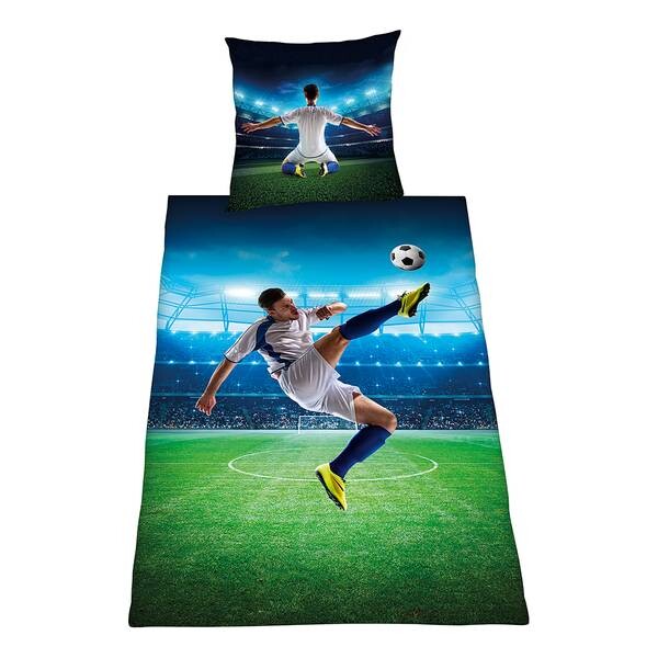 

Постельное белье Herding Fußball, 135x200x1 см, синий/зеленый