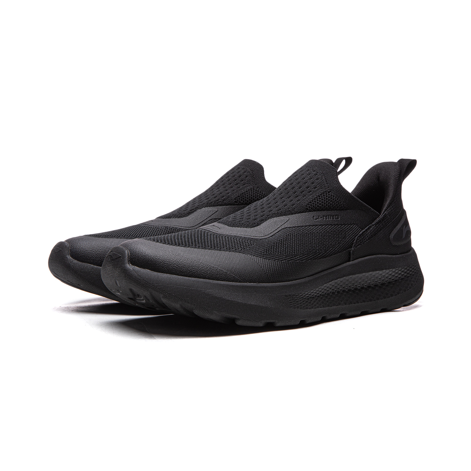 Li-Ning Cloud Yi Slip On устойчивые к истиранию дышащие амортизирующие нескользящие низкие повседневные кроссовки мужские black — фото 4