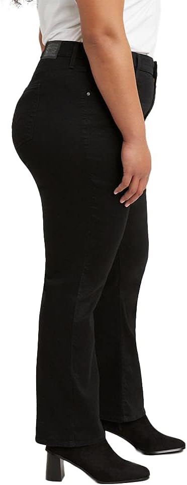 Женские джинсы Levi's 724 с высокой талией (большие размеры), Soft Black — фото 2