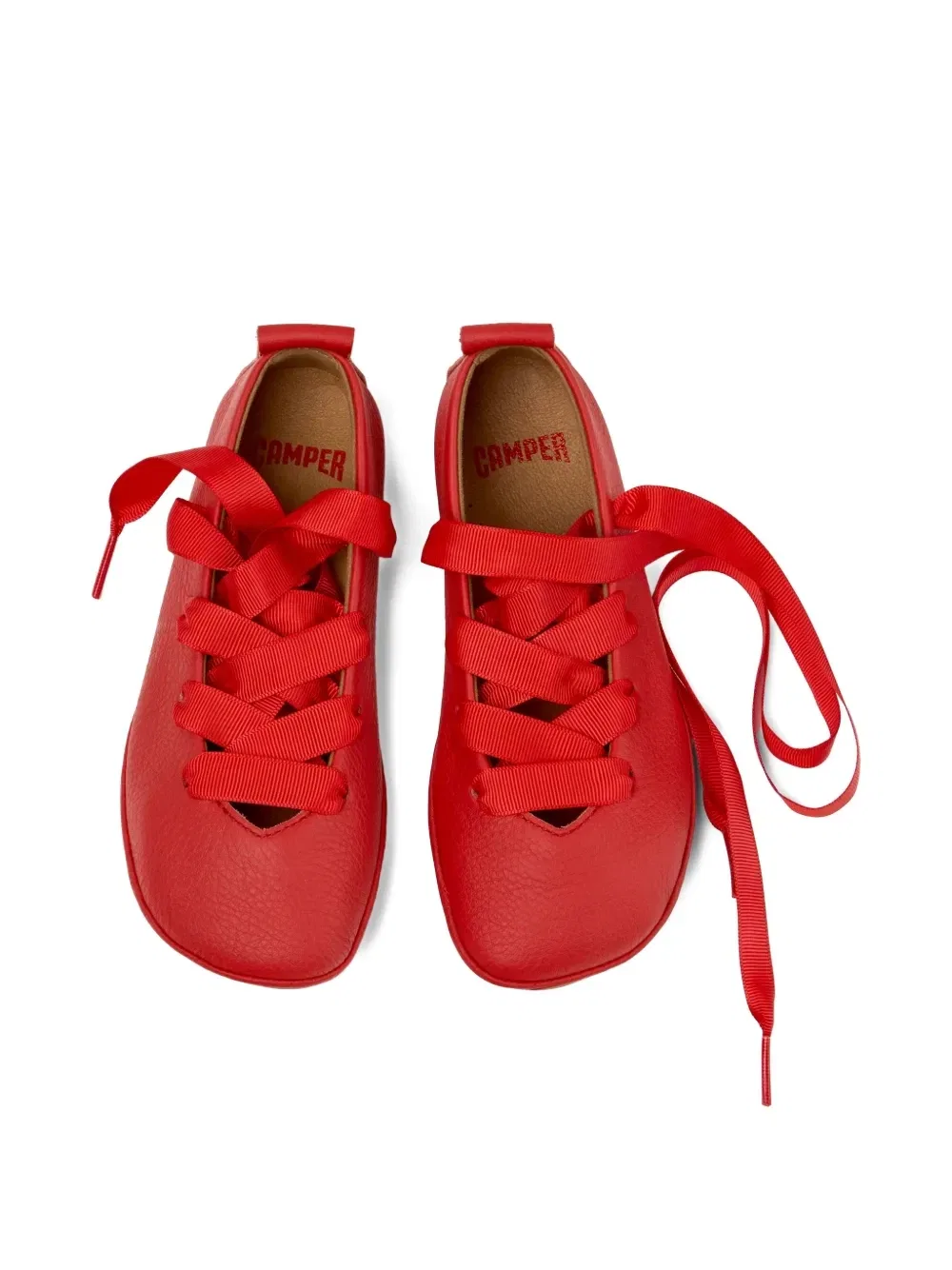 Балетки на плоской подошве Camper Kids, красный — фото 4