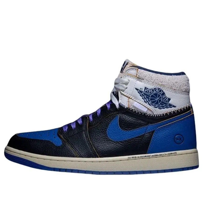 Кроссовки Air Jordan x Union x Fragment Air Jordan 1 High OG 'Sport Royal' IO7847-001, черный