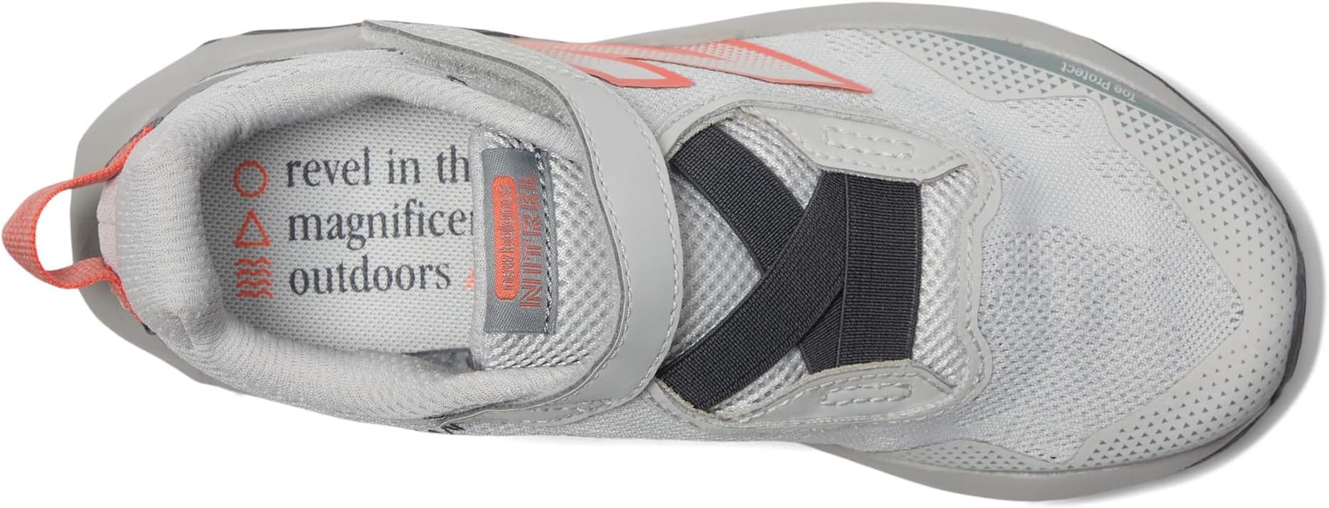 Кроссовки New Balance Kids Dynasoft Nitrel V6 Bungee Lace With Top Strap, цвет Grey Matter/Slate Grey/Flare — фото 2