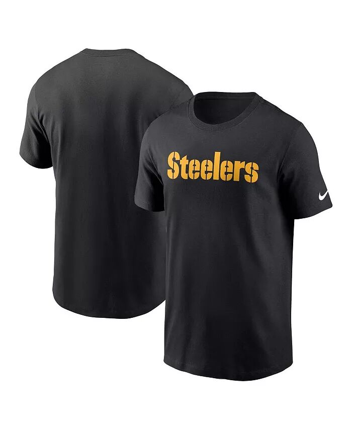 

Мужская черная футболка Pittsburgh Steelers Primetime Wordmark Essential Nike