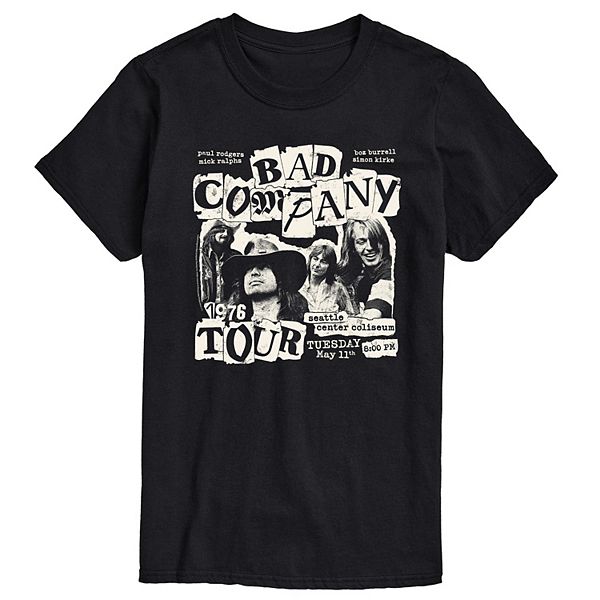 

Футболка с принтом Men's Bad Company 1976 Tour Licensed Character