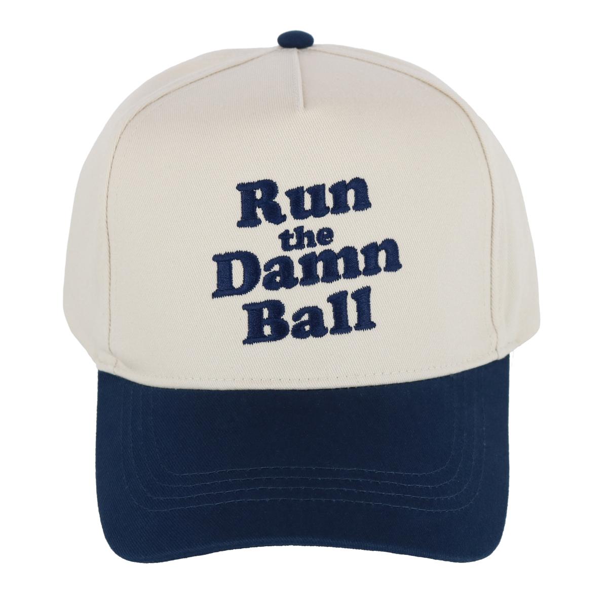 

Бейсболка унисекс Run the Damn Ball David & Young, темно-синий