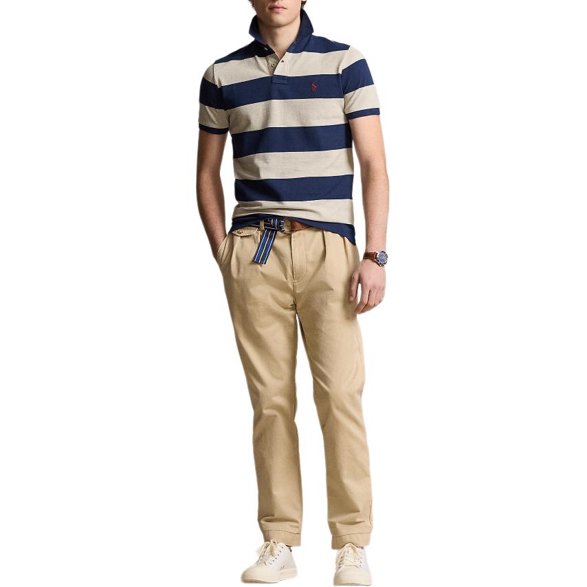 Polo Ralph Lauren Мужская поло-рубашка SS24, светло-серая — фото 3