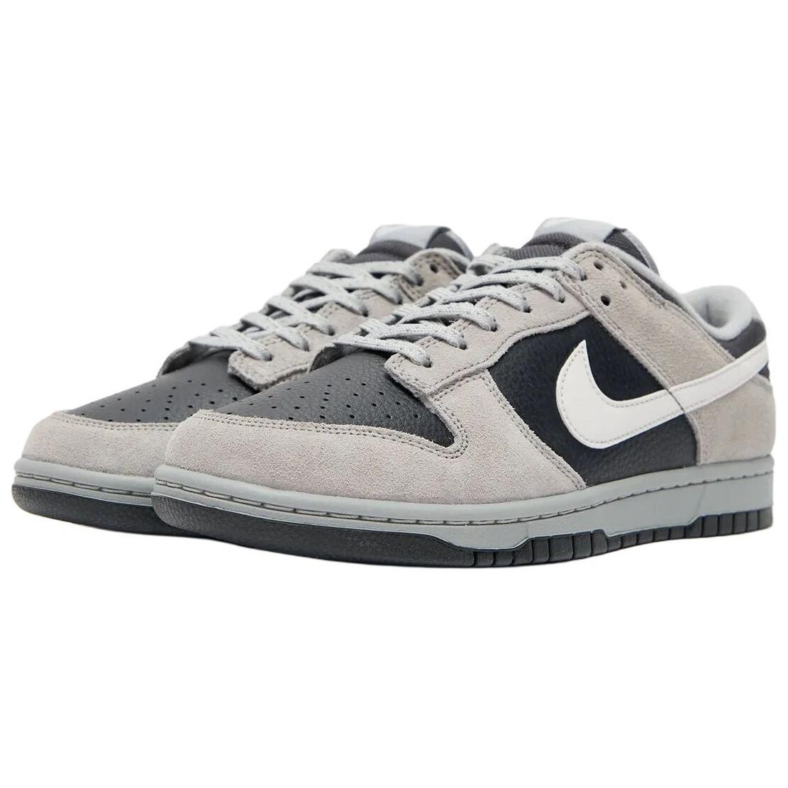 

Кроссовки Nike Dunk Skateboarding Shoes Men Low-top Grey Black, серый/черный