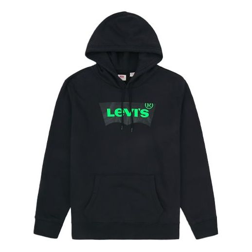 

Толстовка men's hooded alphabet printing black Levis, черный