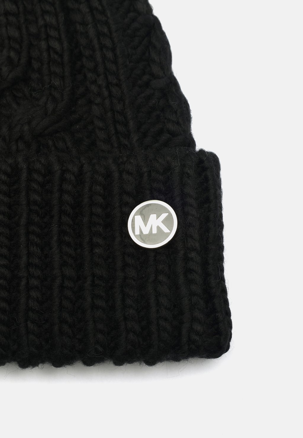 

Шапка TANGLED CUFF POM MICHAEL Michael Kors, черный