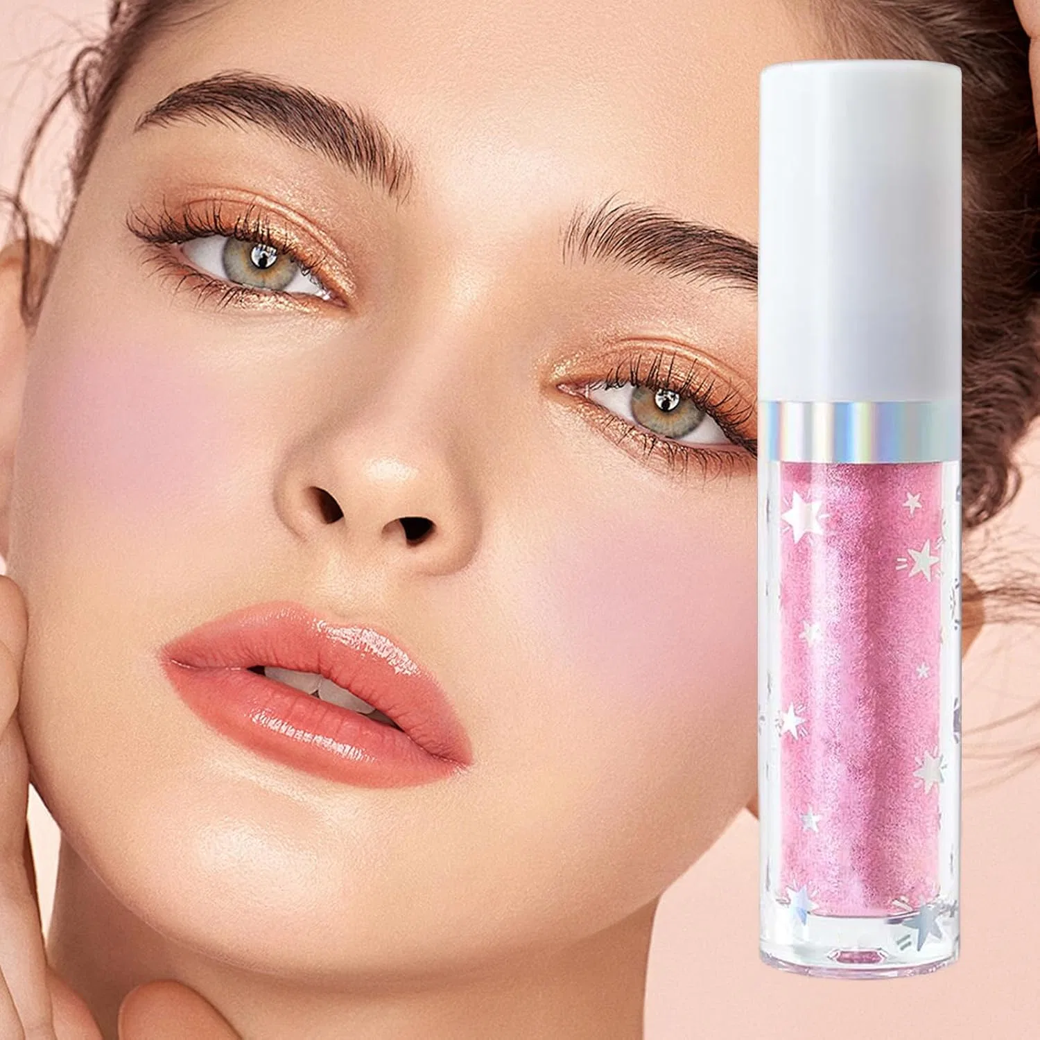 Жидкие румяна Liquid Blush кремовые сияющие, цвет 04# — фото 3