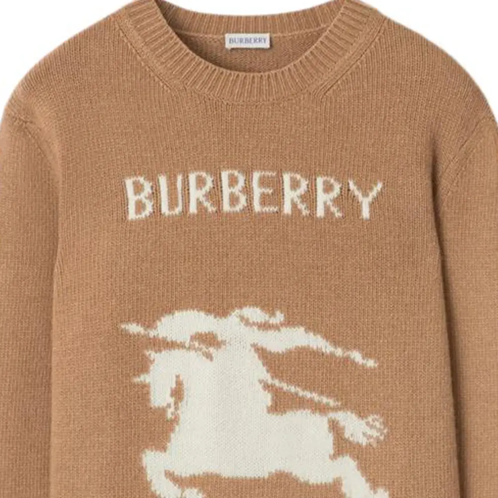 Свитер Burberry рыцаря-наездника, шерстяной, коричневый — фото 4